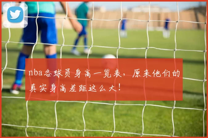 nba各球员身高一览表，原来他们的真实身高差距这么大！
